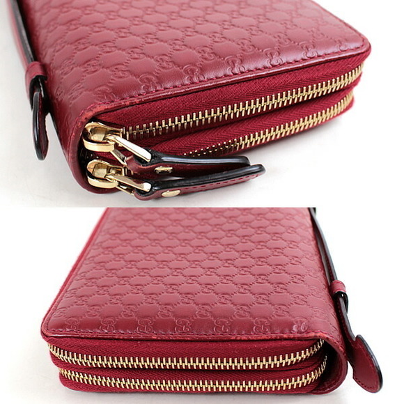 Gucci long wallet micro GG pattern Red - Picture 3 of 6
